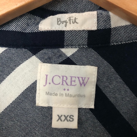 J. Crew Boy Fit Plaid/Flannel Shirt - Picture 6 of 7